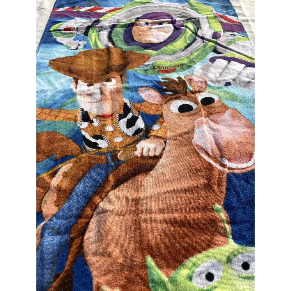 Vintage Disney Pixar Toy Story Beach Towel Woody Buzz Lightyear 27
